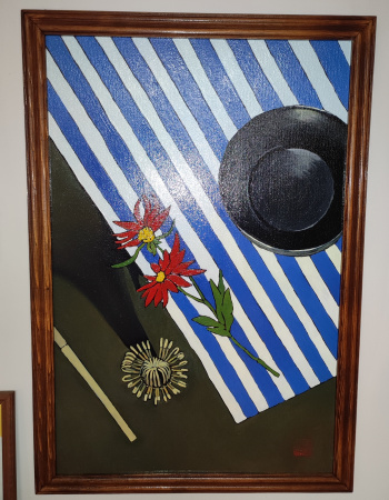 Картина «Встреча с красным цветком», масляные краски, холст 40х60. Николай Леушин. Цена: 5 000 ₽ руб.