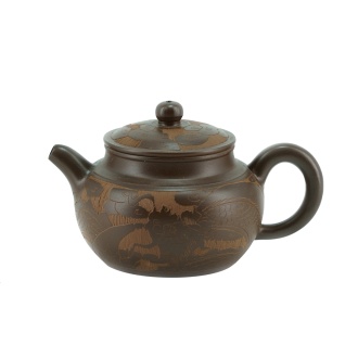 Глиняный чайник "Тёмный орнамент". Цена: 2 230 ₽ руб.