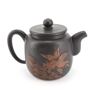 Чайник глиняный из Цзяньшуй, Юньнань "Рыбка на дне морском", 200 мл. Цена: 17&nbsp;000 ₽ руб.