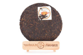 Прессованный шу пуэр - Шу пуэр 2012 г. «Золотые иглы старых деревьев» завода «Баньчжан лаошу» 357 г, 