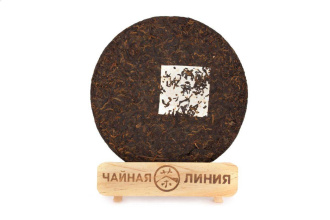 Прессованный шу пуэр - Шу пуэр «Бада Шань» 2014 года завода «Чжоуши», 357 гр.