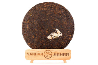 Прессованный шу пуэр - Шу пуэр 2014 г. «Чем старше, тем ароматней» от «Кайшуньхао», 357 г, 