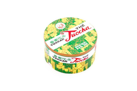 Прессованный шу пуэр - Шу пуэр 2018 г. «Люкс» марки «Сосна и журавль» завода «Сягуань» гнездо 100 г, 