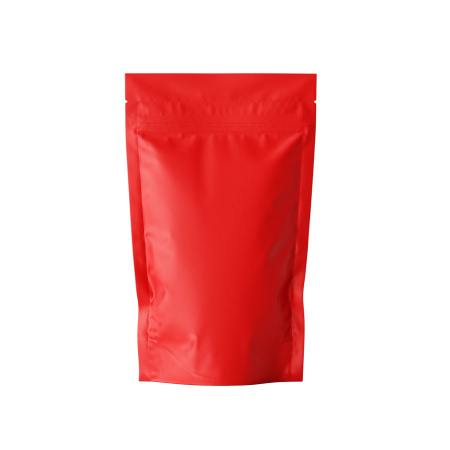 Пакет дой-пак металлизированный красный матовый с замком зип-лок 140*205*40. Цена:  руб.