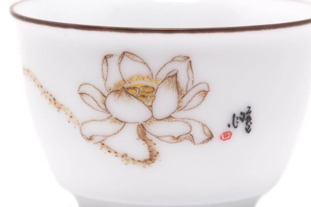 Пиала (чабэй) «Бай мудань», 50 мл.  | 茶杯. Цена: 360 ₽ руб.