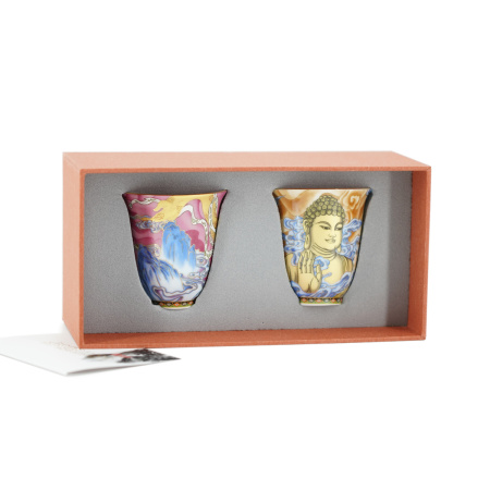 Набор фарфоровых пиал "Семейное начало", 100 мл.  | 茶杯. Цена: 4 940 ₽ руб.