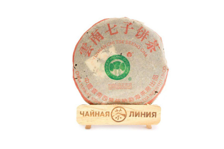 Прессованный шэн пуэр - Шэн пуэр 2002 г. марки «Даи» 357 г, 