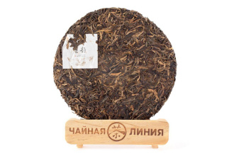 Pressed Raw Pu-erh Tea - Шэн пуэр 2015 г. завода "Чашуван" 357 г, 
