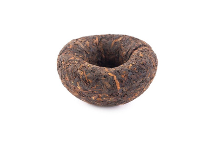 Pressed Rip Pu-erh Tea - Shu Pu'er 2013 "Manhai Nest" from Chashuwan plant 100 g, 