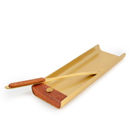 Чахэ металлическое с лопаткой "Совершенство металла" | 茶荷 - сосуд для знакомства с чаем Чахэ металлическое с лопаткой "Совершенство металла"|茶荷. Цена: 5 020 ₽ руб.