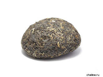 Pressed Rip Pu-erh Tea - Shu pu-erh 2015 "V93" brand "Dai" from the "Menghai" plant 100 g, 