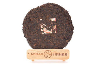 Прессованный шу пуэр - Шу пуэр 2011 г. «Выдержанный аромат» марки «Пагода» завода «Лимин» 357 г, 