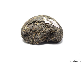 Pressed Rip Pu-erh Tea - Shu pu-erh 2015 "V93" brand "Dai" from the "Menghai" plant 100 g, 