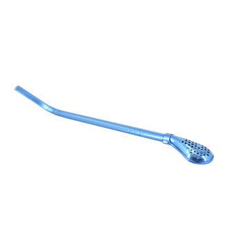 Бомбижья для мате (бомбилья) металлическая трубочка с фильтром "Хром синий". Цена: 970 ₽ руб.