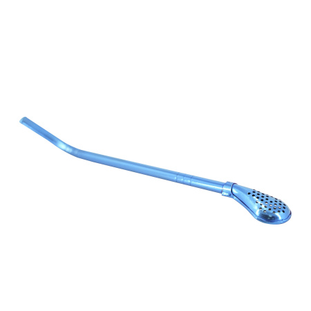 Бомбижья для мате (бомбилья) металлическая трубочка с фильтром "Хром синий". Цена: 970 ₽ руб.