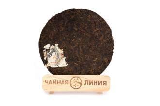 Прессованный шу пуэр - Шу пуэр 2014 г. «Иу» завода «Чжоуши» 357 г, 