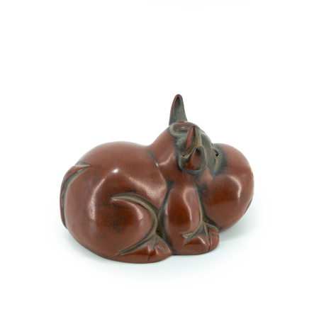 Глияная чайная игрушка из Цзяньшуй, Юньнань "Коровка". Цена: 5 660 ₽ руб.