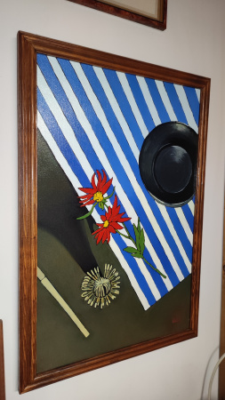 Картина «Встреча с красным цветком», масляные краски, холст 40х60. Николай Леушин. Цена: 5 000 ₽ руб.