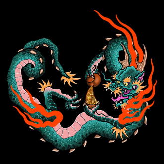 Прессованный шу пуэр - Шу пуэр с больших чайных деревьев "Монлун" марки "Чайная Линия" х "Yrsyan" (Юрсян), 200 гр, 