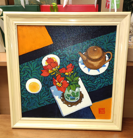 Картина «Время между лепестками», масляные краски, холст 40х40. Николай Леушин. Цена: 5 000 ₽ руб.