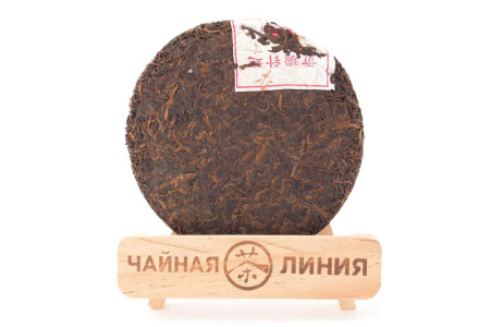 Прессованный шу пуэр - Шу пуэр 2004 г. марки "Пагода" завода "Лимин", 200 гр., 
