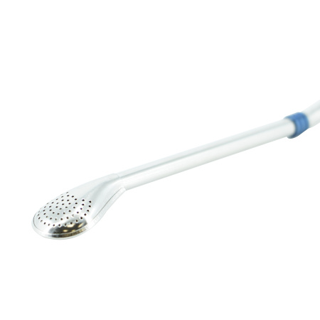 Бомбижья для мате (бомбилья) металлическая, с голубым ободком в пластиковом контейнере. Цена: 1 230 ₽ руб.