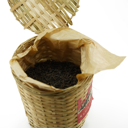 Чёрный чай (хэйча) - Любао 2015 года рассыпной в бамбуковой корзине, 500 г, 