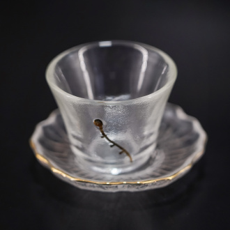 Пиала с подставкой "Ледяное озеро" 50мл  | 茶杯. Цена: 1 590 ₽ руб.