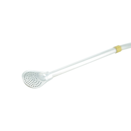 Бомбижья для мате (бомбилья) металлическая, с золотым ободком в пластиковом контейнере. Цена: 1 230 ₽ руб.