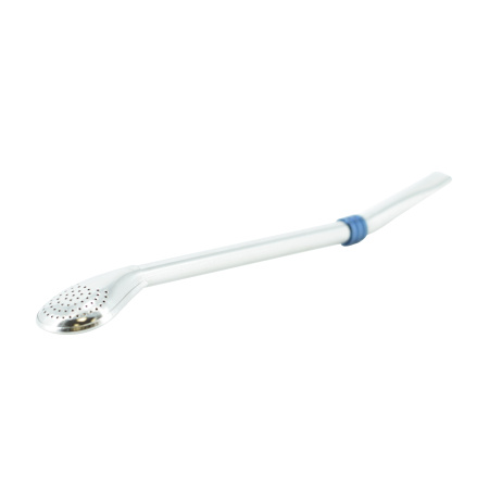 Бомбижья для мате (бомбилья) металлическая, с голубым ободком в пластиковом контейнере. Цена: 1 230 ₽ руб.