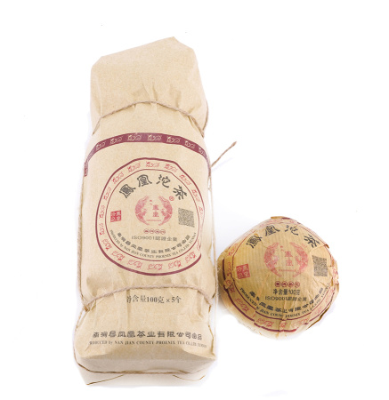 Прессованный шу пуэр - Шу пуэр 2024 г. завода «Цицай фэнхуан» гнездо 100 г, 